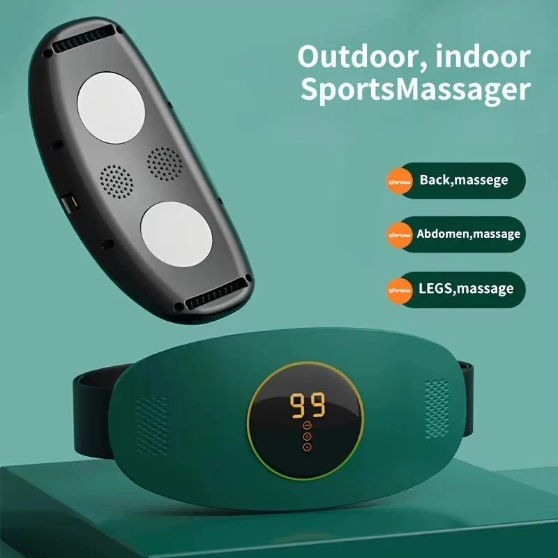 

Rechargeable Waist Belt EMS Slimming Massager Fat Burning Body Shaper Vibration Belt for Weight Loss Constipation Relief