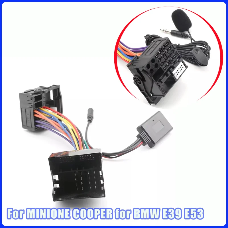 

Новый музыкальный аудиоадаптер Bluetooth 5,0, микрофонный кабель для MINIONE COOPER для BMW E39 E53 X5 Z4 E85 E86 X3 E83