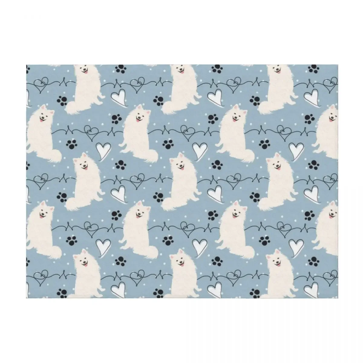 

LOVE American Eskimo Dog Throw Blanket Luxury Throw Stuffeds christmas decoration Beach Blankets