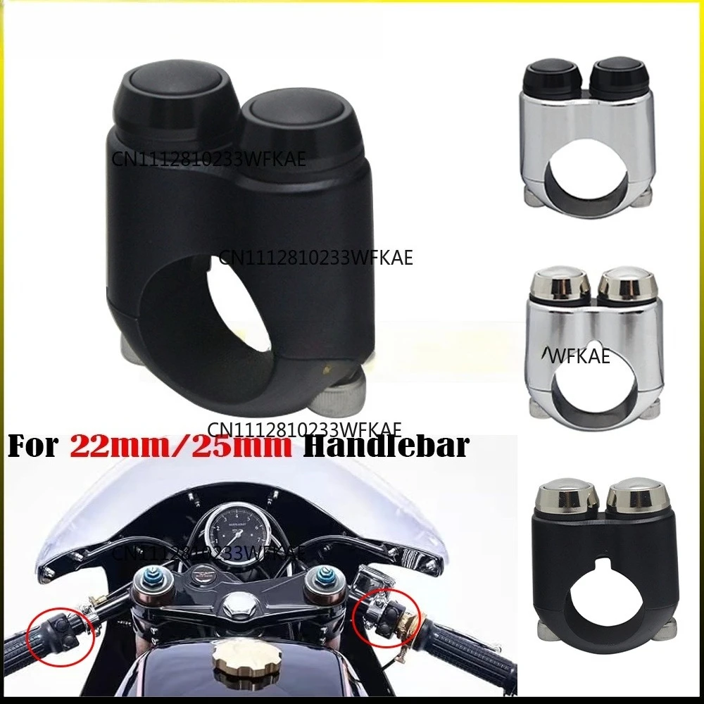 Universal handlebar switch 1/7/8 inch, suitable for Harley, coffee racing, IP65 waterproof, with light and horn functions