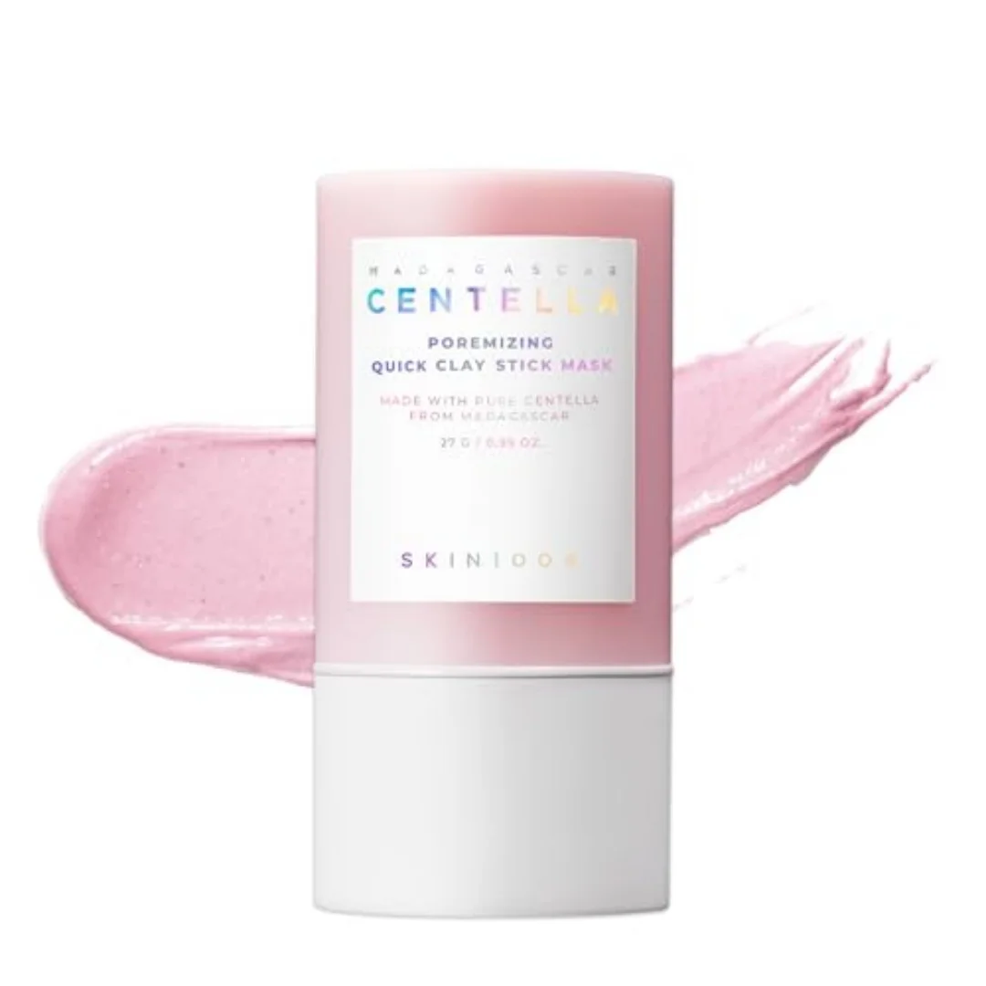 Mascarilla Facial de Arcilla de Secado Rápido SKIN1004 Poremizing, Limpieza Profunda, Reduce Poros, Control de Sebo, Mascarilla de Lodo Rosa para el Cuidado de la Piel