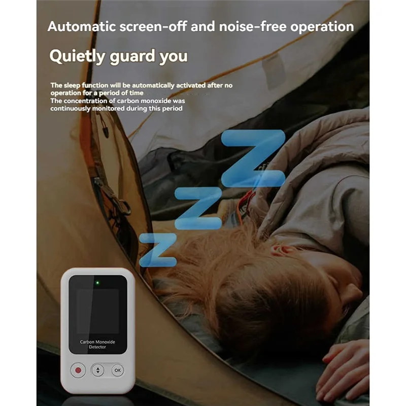 【Shopper’S-Favorite!】CO Carbon Dioxide Detector With Alarm, Portable Carbon Monoxide Concentration Detection Unit