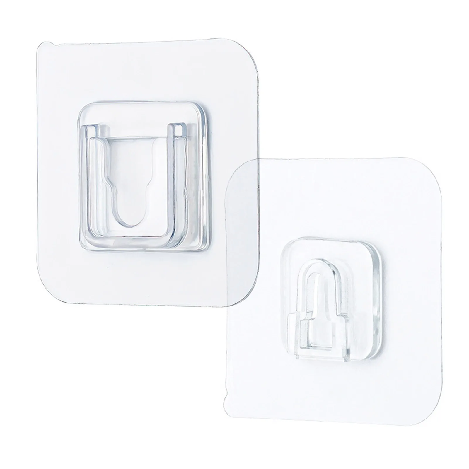 Cable Organizer Clips Double-Sided Adhesive Wall Hooks Hanger Strong Transparent Suction Cup Wall Holder For Kitchen