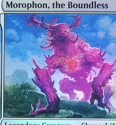 Morophon، The BoundlessFoil/Holo TCG ماجيكال بروكسي أسود عالي الجودة أوراق اللعب لوحة تجميع بطاقات تداول الألعاب