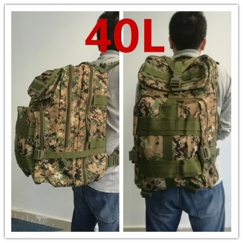 Imagem -04 - Mochilas Tactical Outdoor Mochila Desportiva Camping Bolsa Caminhadas Trekking Pesca Bolsa de Caça 20l 40l