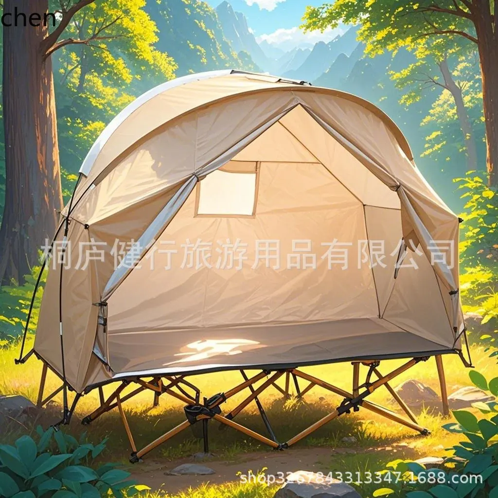 Hxl 2-in-1 off-ground tent- freestanding single backpacking camping tent