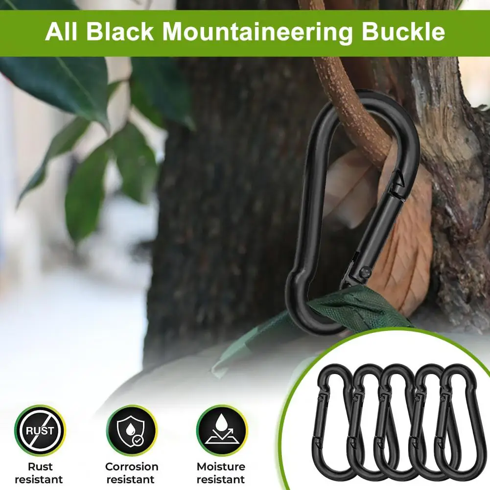Lightweight Carabiner Clips Reliable Multipurpose Useful Heavy-Duty Quick Link Carabiner Rope Connectors image 4