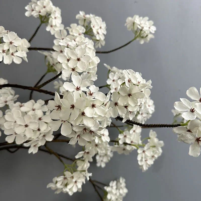 Luxuriöse künstliche Birnenblüten für Herbst und Winter, 90 cm, Seidenblumen für Wohnzimmer, Hochzeiten, Partys, Weihnachtsdekoration, Outdoor-Blumenschmuck – Detail 7
