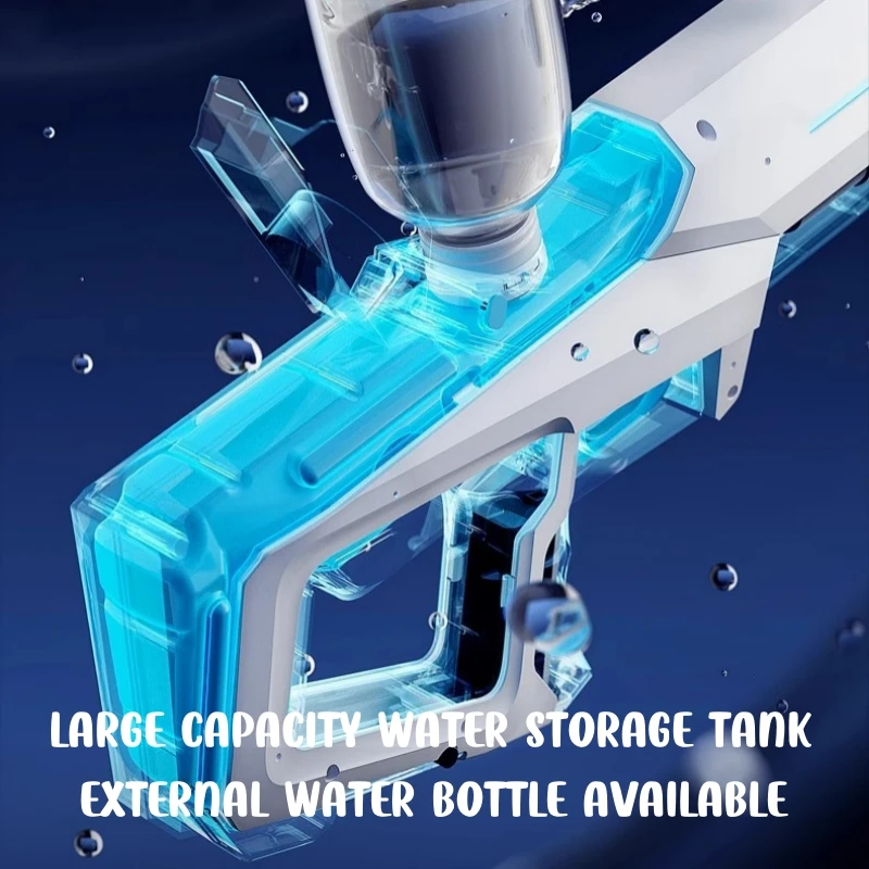 42cm Electric Water Guns for Adults High Pressure Automatic Absorb Water Watergun Summer Outdoor Beach Pool Toys for Kids Gifts, image 4