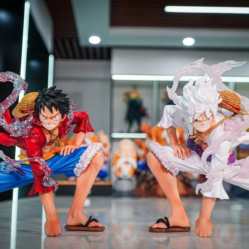 

Statue Brother Jt One-Piece Luffy Squat Posture Figure Nika Luffy Model&Toy Statue Anime Peripheral Desktop Decorations Gift