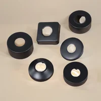 1 Uds. Cubierta de brida útil negra, brida de pared, cubierta decorativa cromada para grifo, decoración de tubo, cubiertas de pared, accesorios para grifos