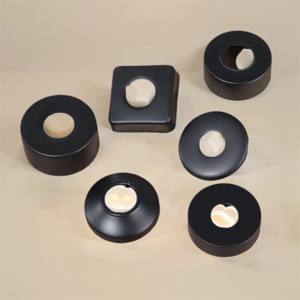 1 Pcs Black Useful Flange Cover Wall Flange Chrome Faucet Decorative Cover Faucet Decor Pipe Wall Covers Faucet Accessories