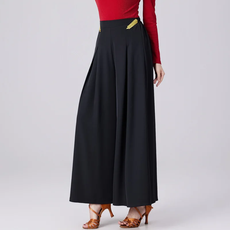 

Fashionable and Comfortable Latin Dance New Women's High-waisted Straight Practice Pants Dancing Sorority Modern Dance Pants