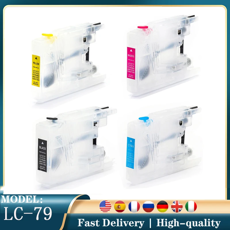 

vilaxh LC79 LC1280 LC73 LC71 LC75 LC77 Многоразовый совместимый картридж для Brother MFC-J6510DW MFC-J6710 MFC-J6910DW DCP-J525W