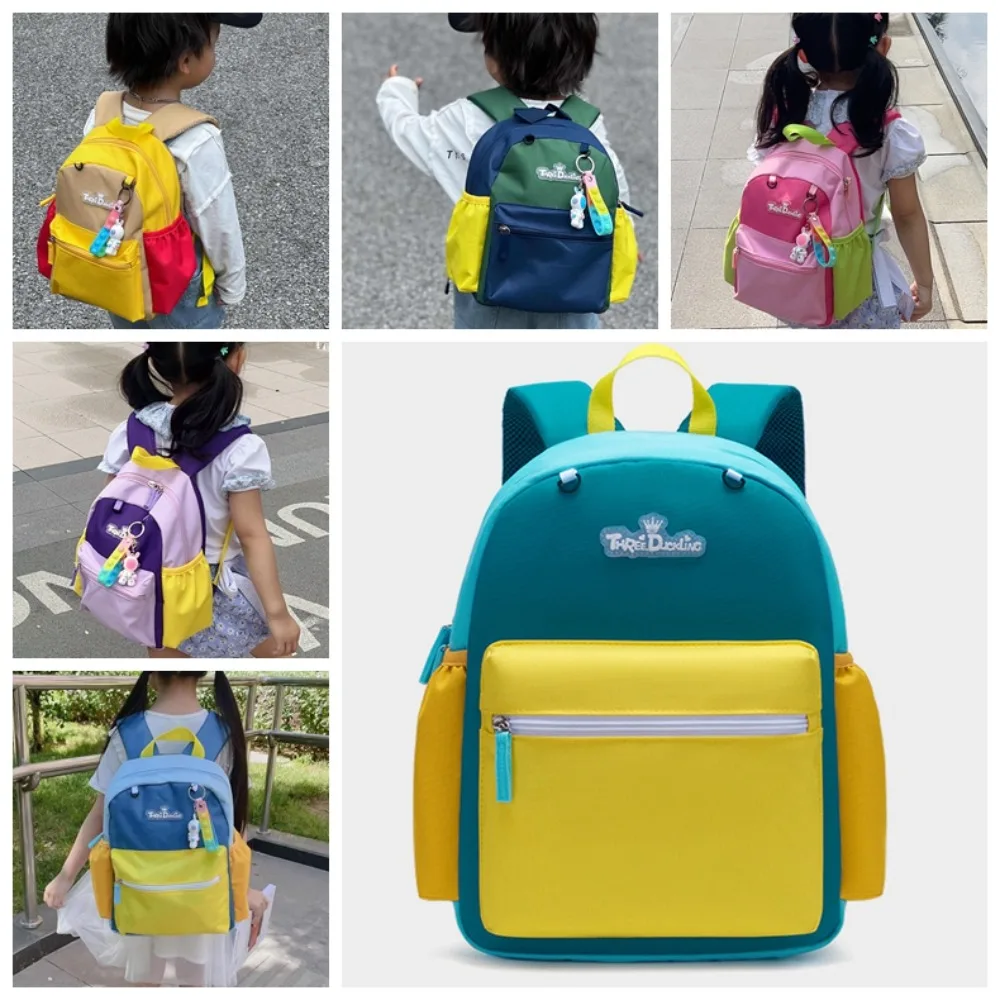 Mochila escolar ligera de gran capacidad para niños, resistente al desgaste, protección de la columna vertebral, mochilas coloridas para niños