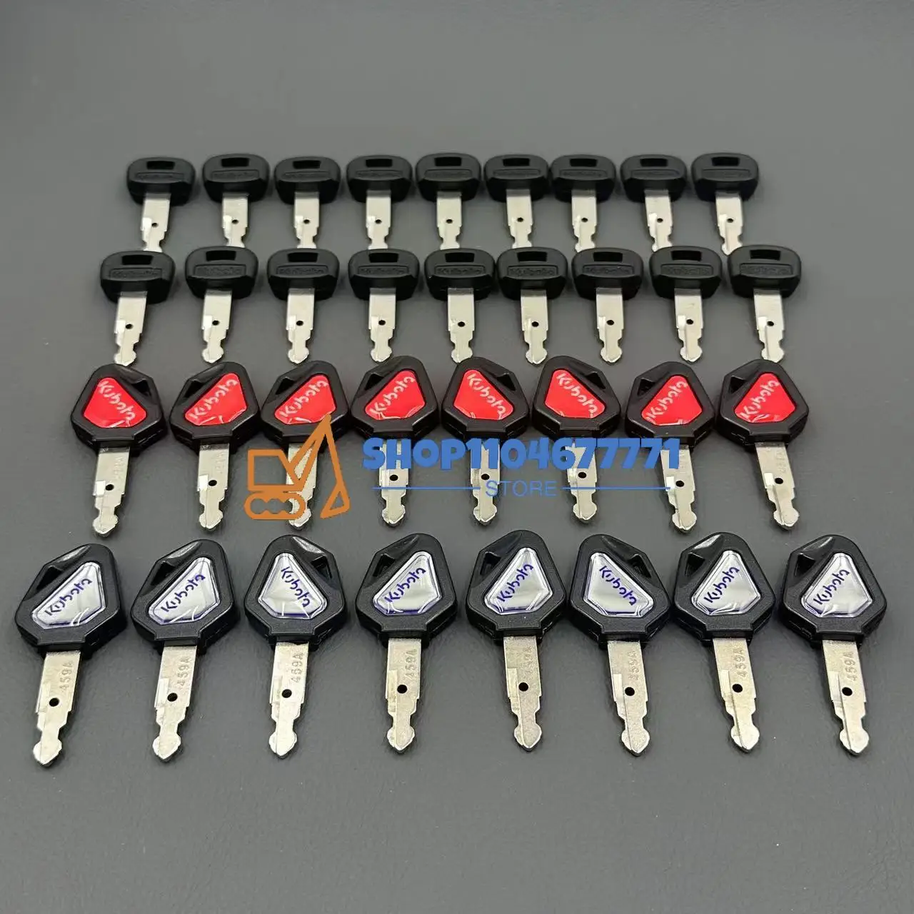 

20/10PCS 459A for Kubota Excavation Keys U15 20 30 35 KX151 155 165 185 Ignition Start Key New