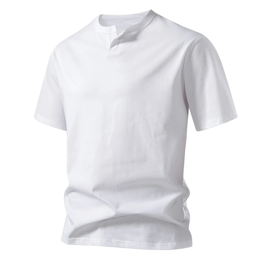 

Летняя футболка с круглым вырезом и короткими рукавами, однотонные хлопковые свободные футболки