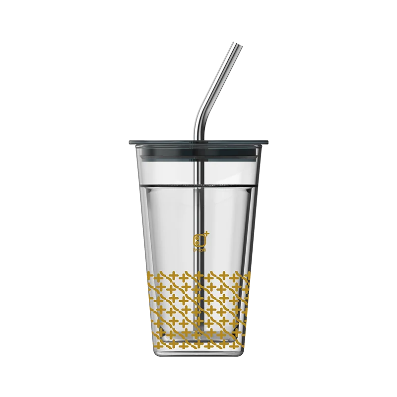 

Brewista - Double wall glass tumbler with straw, drinkware type, coffee cup