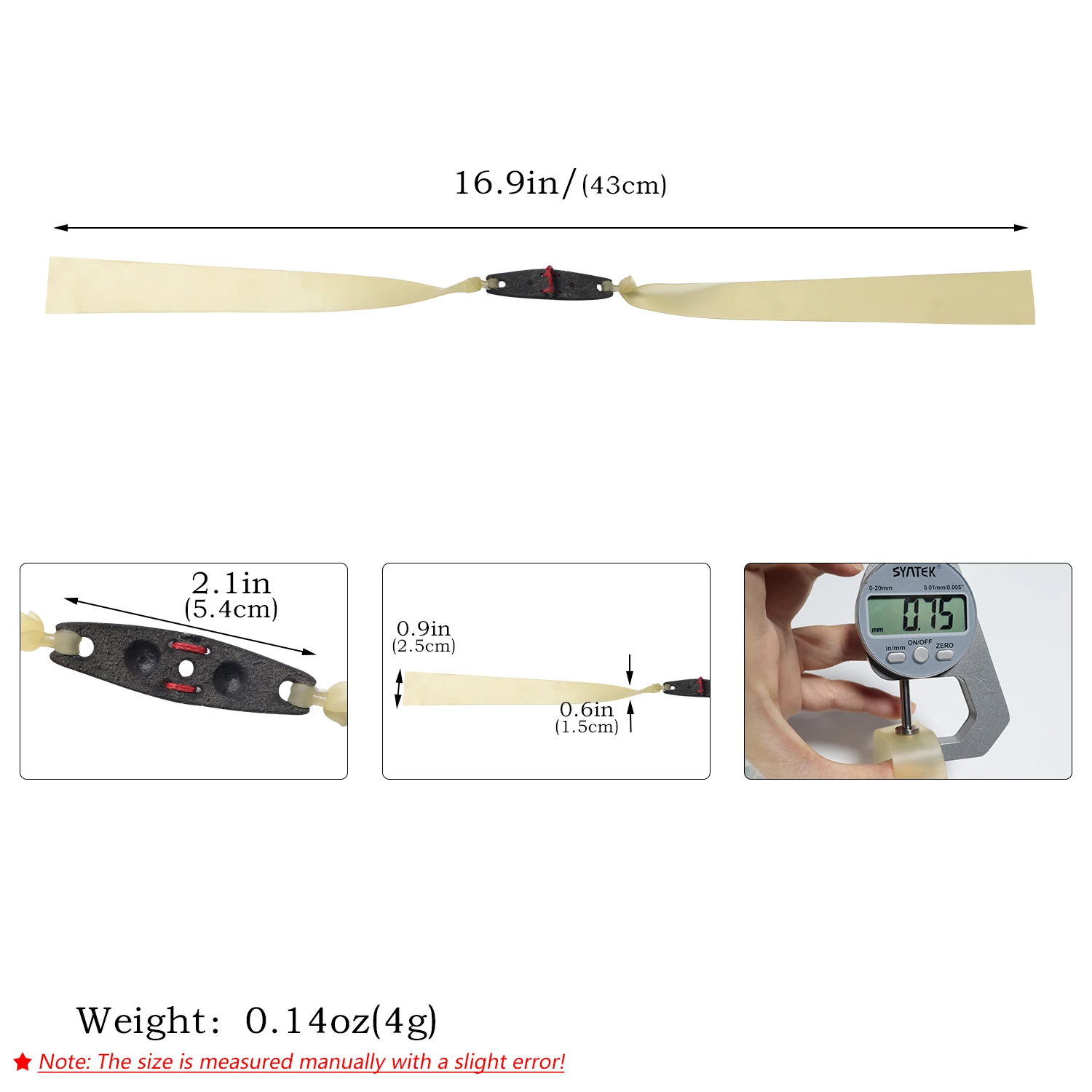 With Positioning Leather Pouch Slingshot Rubber Bands, Professional 0.75mm Hunting Slingshot, Outdoor Hunting Rubber Bands