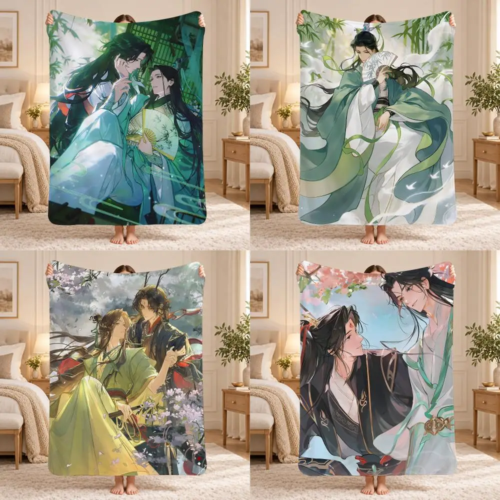 The Scum Villains Self-Saving System Throw 240g Lightweight Flannel Blanket, Soft Skin Throw Blanket for Sofa Bedroom