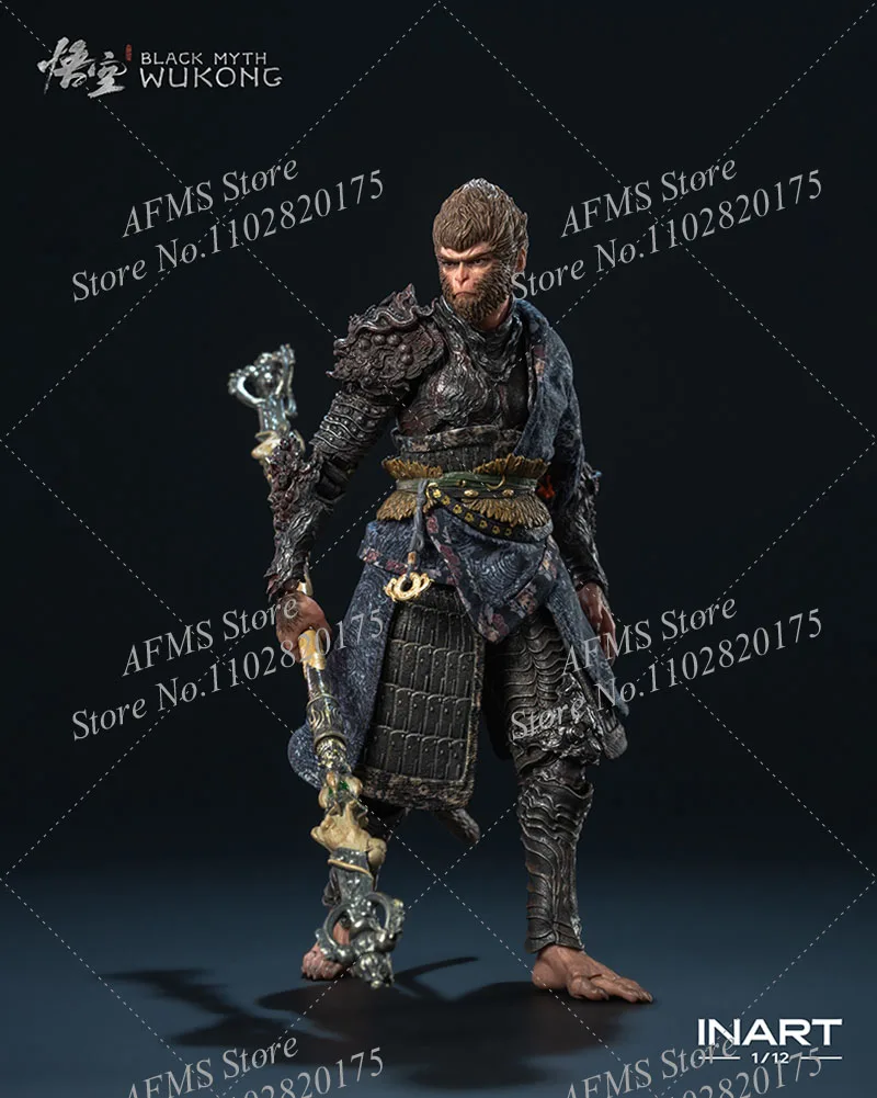 INART MAG G0002 1/12 Scale Collectible Figure Wukong ‌   The Destined One Black Myth Game Monkey King 6 "Men Soldier Action Figure