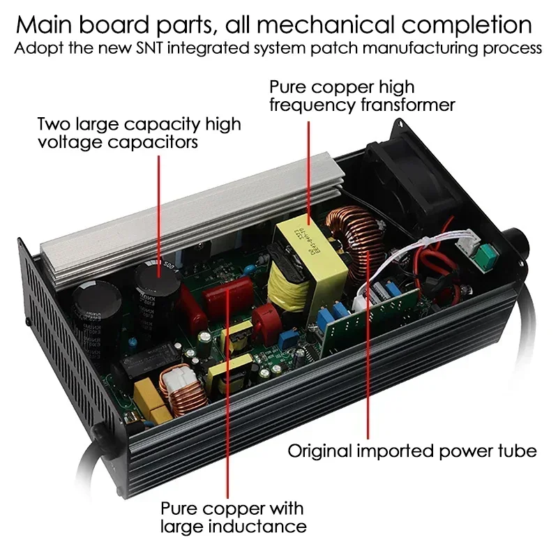 48V 60V 72V 10A High-Power Smart & Display Lithium Battery Charger 13S 16S 20S 24S 54.6V 67.2V 84V Aluminum Shell Fast Charging