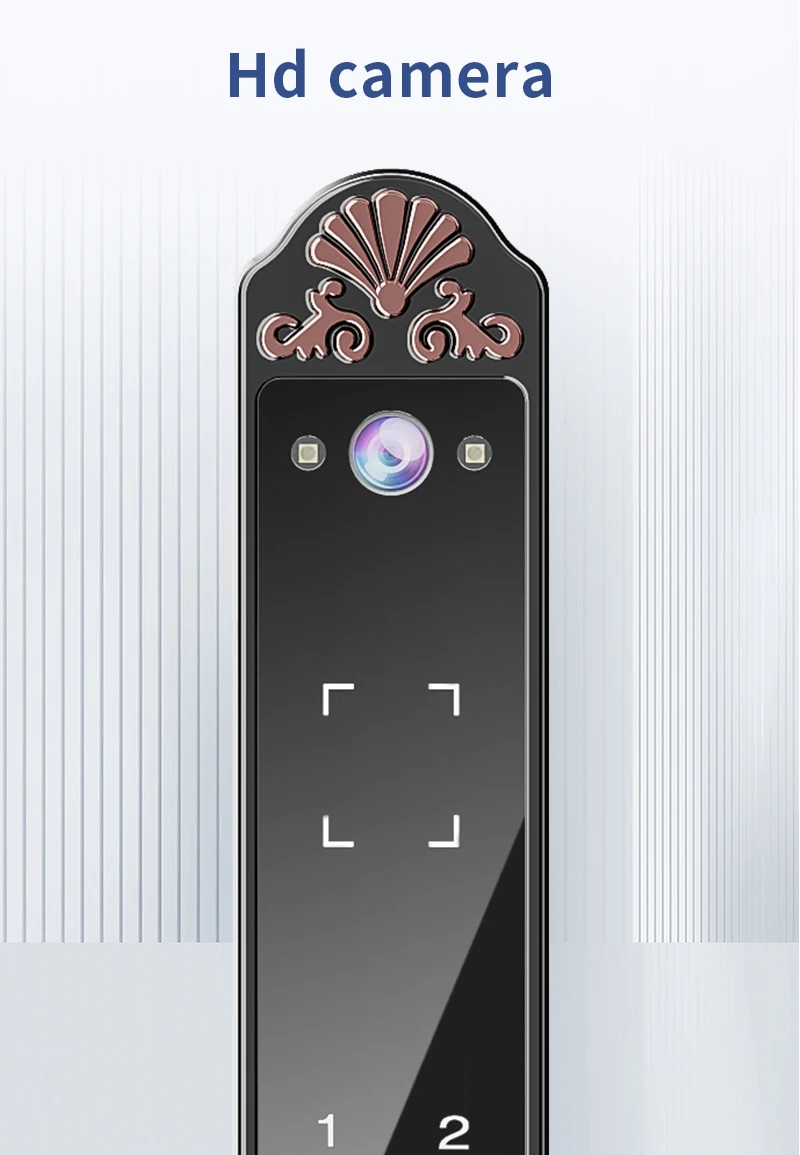 July005 Kasman SOURCE PRICE Doubwin S611 Aluminum Smart Door Lock Waterproof Fingerprint Tuya WIFI App Memory Card for Home Offi