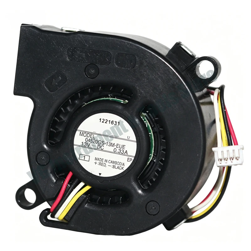 For NMB Turbo Centrifugal Blower Fan Model 04520GS-13M-EUE, DC 13V 0.33A, 4-Wire PWM Connection for Equipment Heat Dissipation