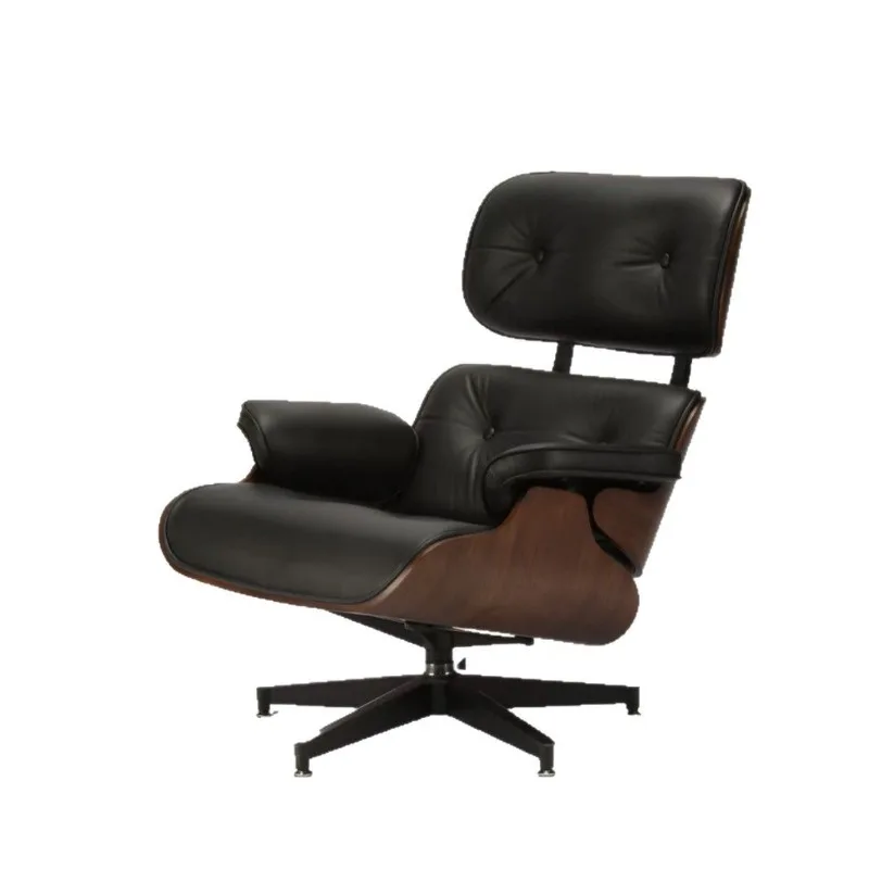 

Light luxury designer imported leather leisure chair Italian minimalist single sofa chair
