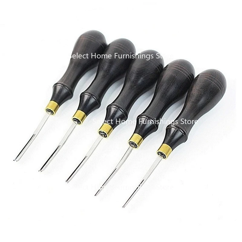 

Применитесь к инструменту для кромки кожи сандалового дерева, ножа для обрезки, снятия фаски