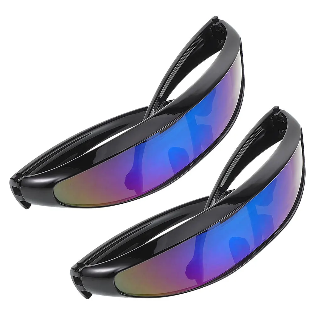 

2Pcs Fish Shaped Biking Sunglasses Lightweight Uv Protection Wind Resistant Outdoor Sports Cycling Running Riding Glasses