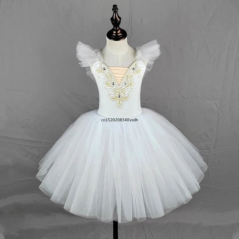 Kinder Tutu Swan Dans Rok Gaas Rok Pompeuze Rok Meisje Performance Jurk Training Jurk Prestatie Jurk Jurk