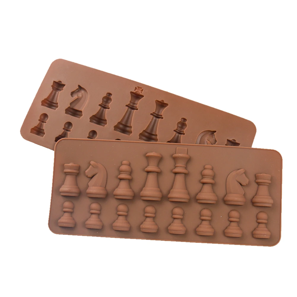 DIY Cake Mold Chess Shaped Chocolate s Silicone  Ice Cube Mould Baking   Decorating Tools Kitchen Accessories