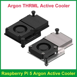 Argon THRML Active Cooler for Raspberry Pi 5 30mm PWM Fan With Aluminum Passive Cooling Fins Radiator for RPI 5