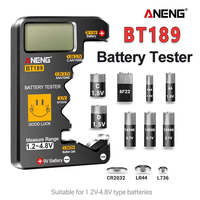 Digital Battery Tester ANENG BT189 Volt Checker for 9V AA AAA C D Button Cell Multiple Size Battery Tester Voltage Meter Tool