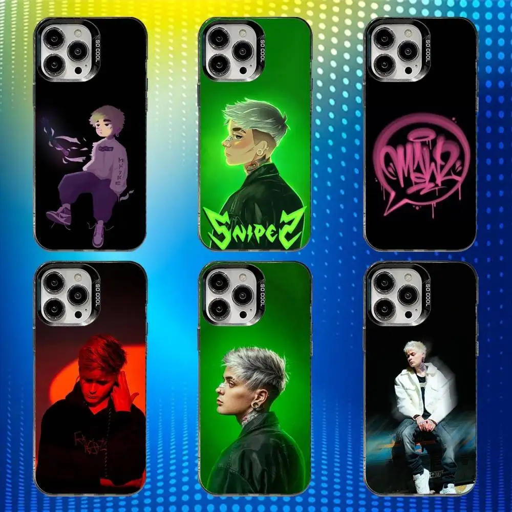

L-Lit KUSTOM Killah Rapper Phone Case For iPhone 16,15,14,13,12,11,Mini,Pro,SE,MAX White Matte Shockproof Cover
