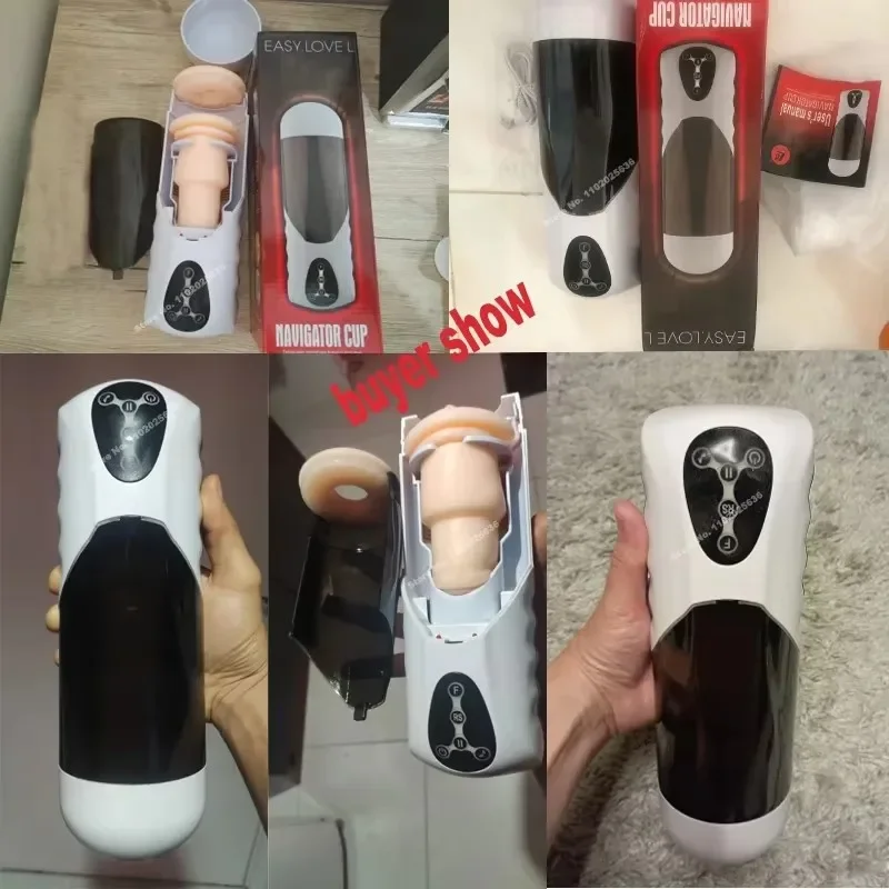 ชายอัตโนมัติ Retractable สําเร็จความใคร่คัพจริงช่องคลอดเสียงความร้อนชาย Vibrating Masturbation หีของเล่นสําหรับผู้ใหญ่สําหรับผู้ใหญ่ 18