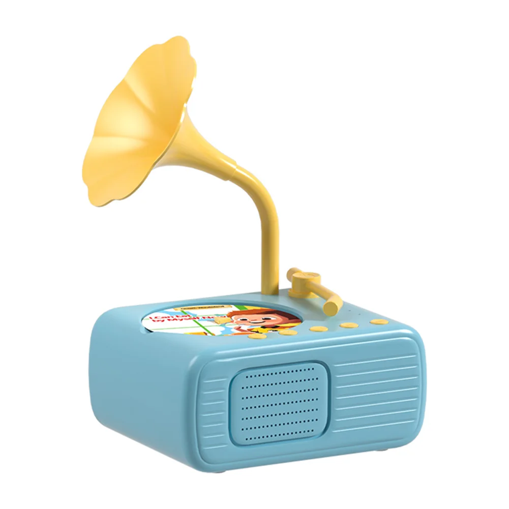 Fonógrafo infantil con parlantes Reproductor de historias y música Fonógrafo educativo para niños y niñas mayores de 3 años