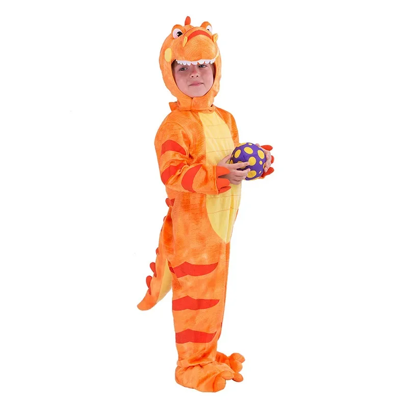 Kids Green T-rex Halloween Costume Boys Realistic Dinosaur Dress Up Party 2023