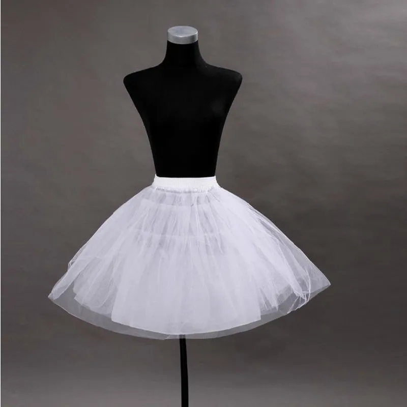 Bride Wedding Dress Crinoline Three-Layer Yarn Small Ballet Pettiskirt Support Black and White Two-Color Personality Dance Skirt