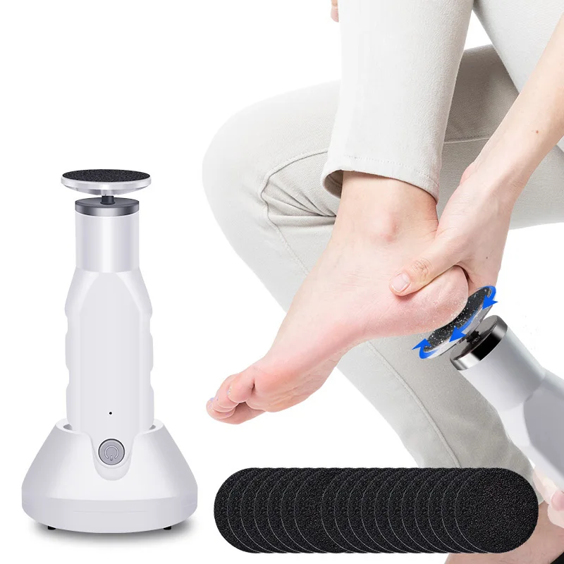 New Design Foot Scrubber Hard Dead Skin Pedicure Foot File Shaver Vacuum Electric Callus Remover