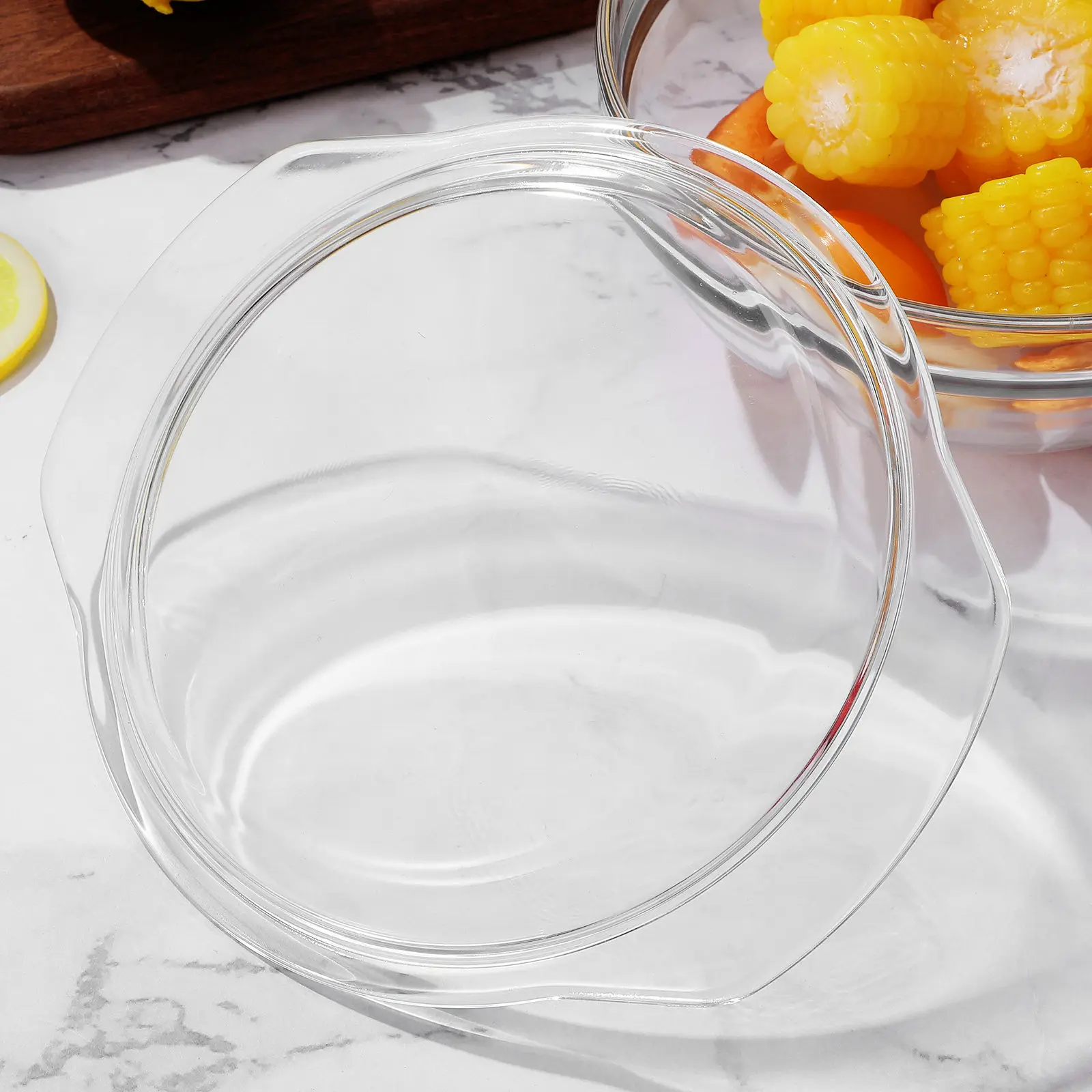 

Стеклянная крышка для микроволновой печи, многоразовая защита от брызг для пищевых контейнеров, тарелок, бекона, говядины, бургеров, гриль-сэндвичей, 17,8 см, маслостойкая