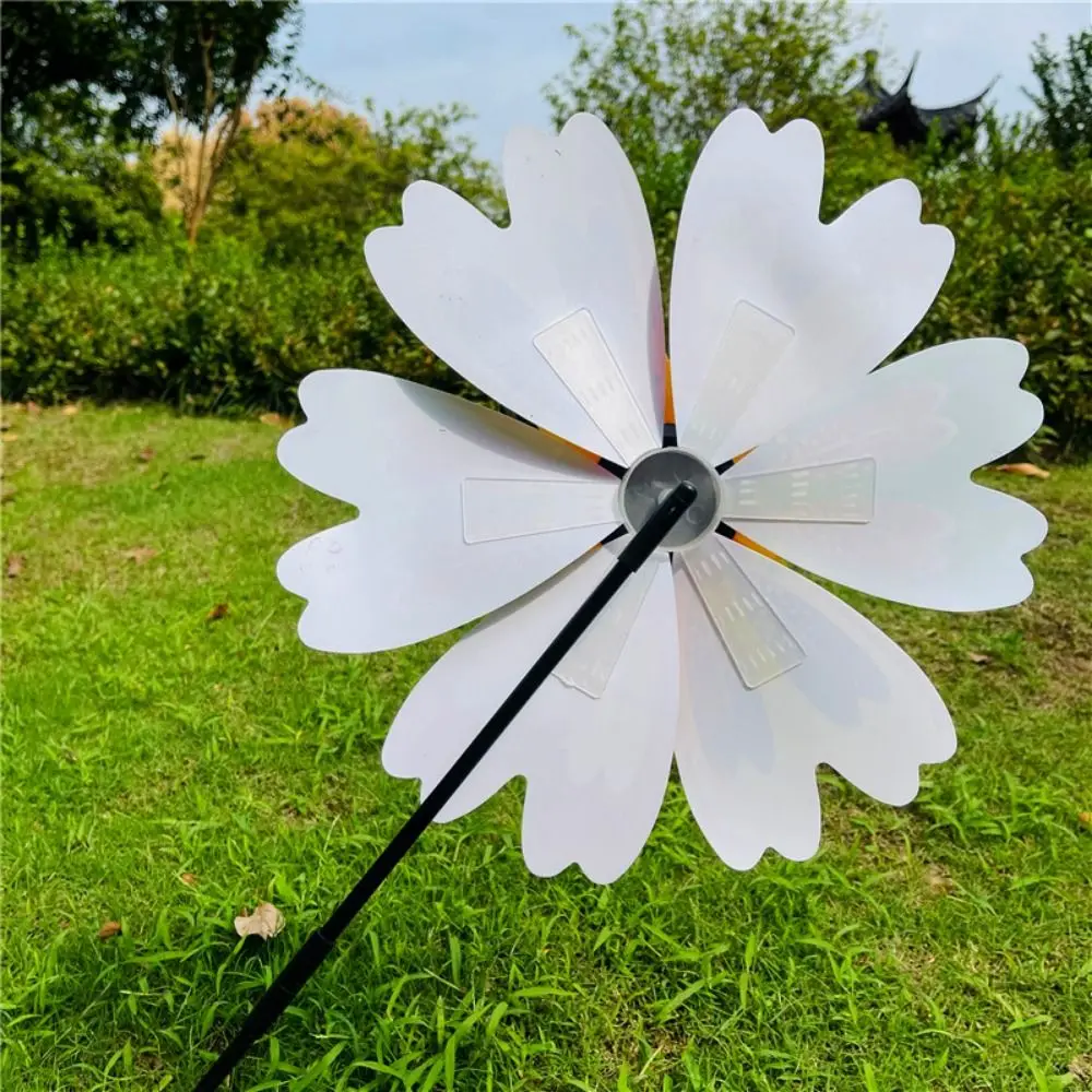 Multistyles Sunflower Windmill PVC Liucai Wave Point Rotating Sunflower Diameter 36cm Garden Yard Wind Spinner