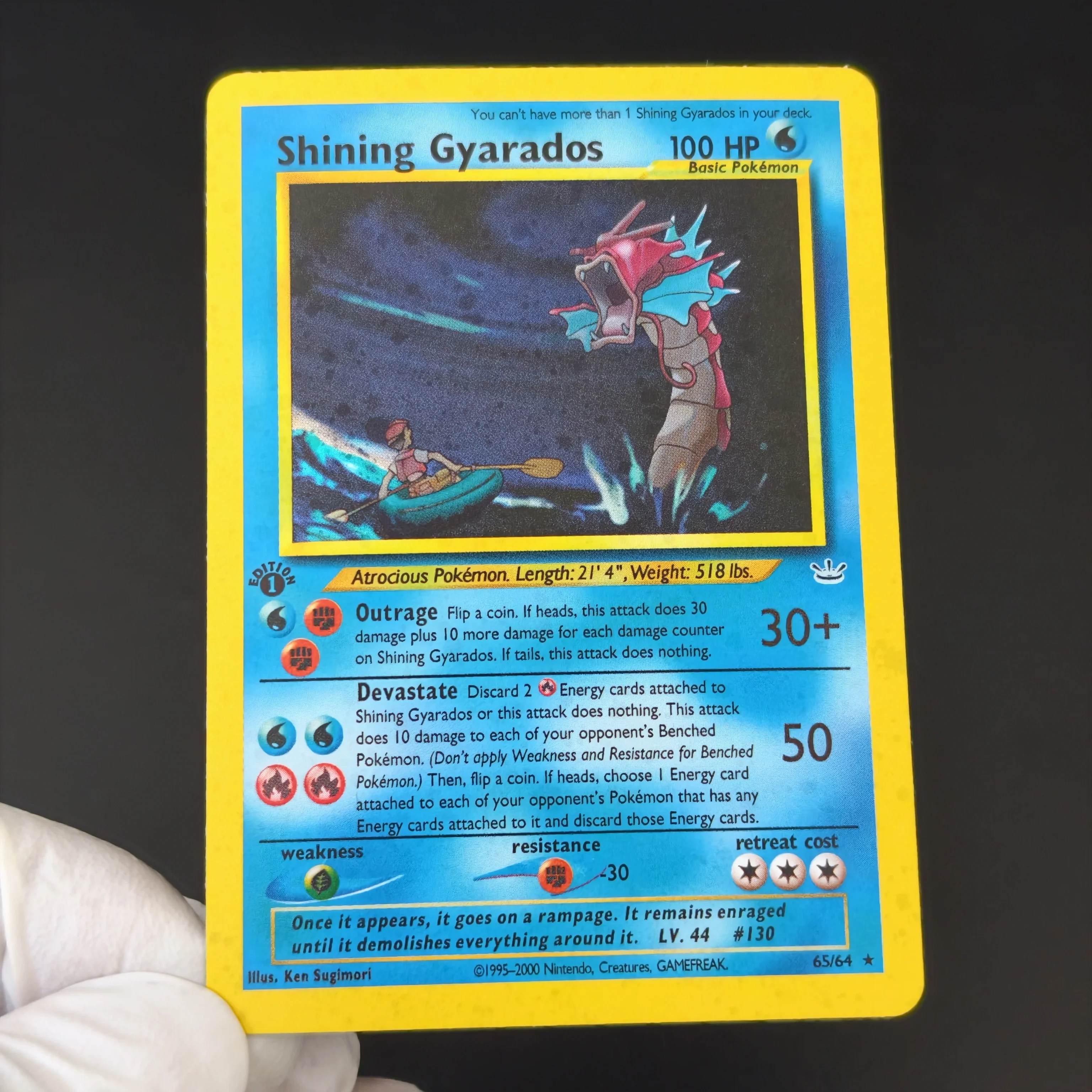 12PCS/DIY Vintage Pokemon Collection Card Neo Revelation Holo & Shining Magikarp Gyarados Porygon Misdreavus Magneton Entei Card