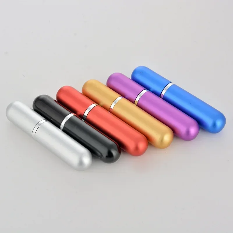 5ml Portable Refillable Perfume Bottle Spray Bottle Empty Cosmetic Containers Travel Aluminum Perfume Atomizer