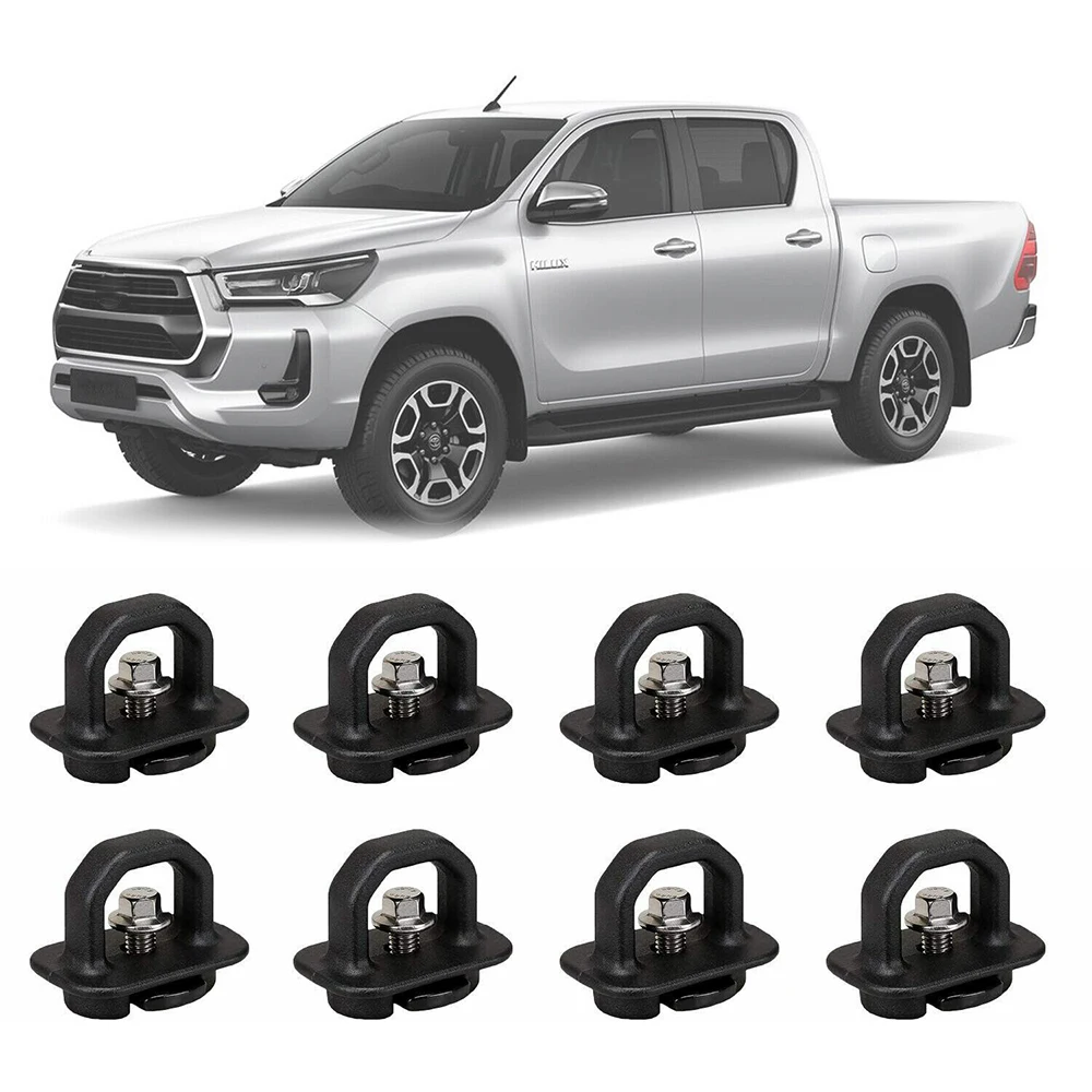 8PCS Tie Down Anchors Truck Cargo Bed Side Wall For Pickup Chevrolet Silverado GMC Sierra Canyon Chevy Truck Cargos