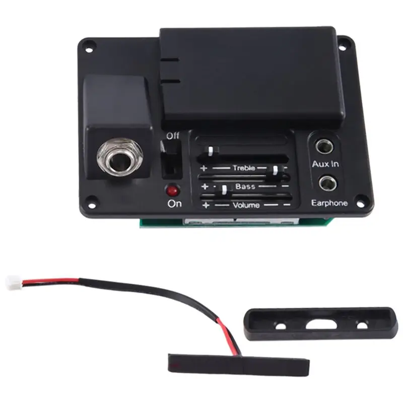 

AEB0-Electric Silent Cello Pickup Transducer Soft With Headphone Black VPU-400 For DIY Cello Strings Instruments Parts