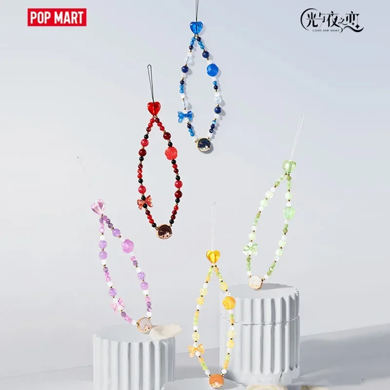 POP MART Licht en Nacht Bekentenis Serie Mobiele Telefoon Keten Guess Bag Originele Leuke Action Anime Figuur Ornamenten Collectie