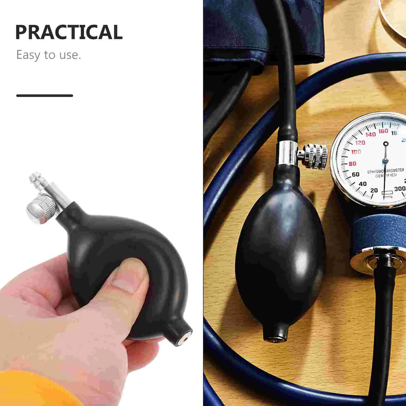 2Pcs Pear For Tonometer Sphygmomanometer Latex Bulbs Inflation Meter Latex Balls for Hospital