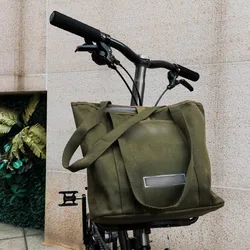 Folding bicycle carrier bag for brompton canvas bag satchel